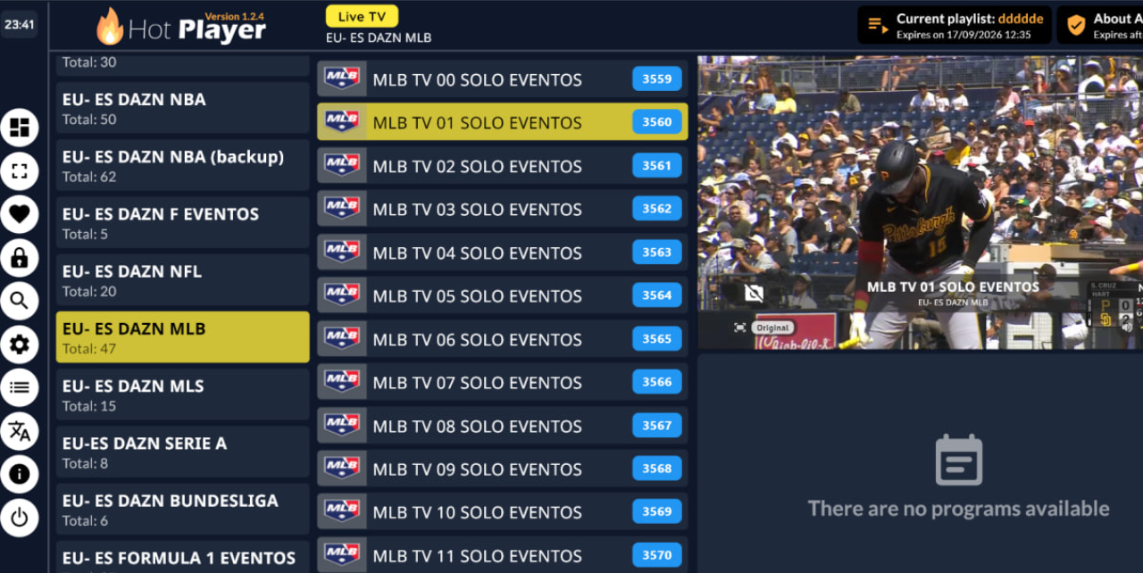 IPTV Player - Canales en vivo